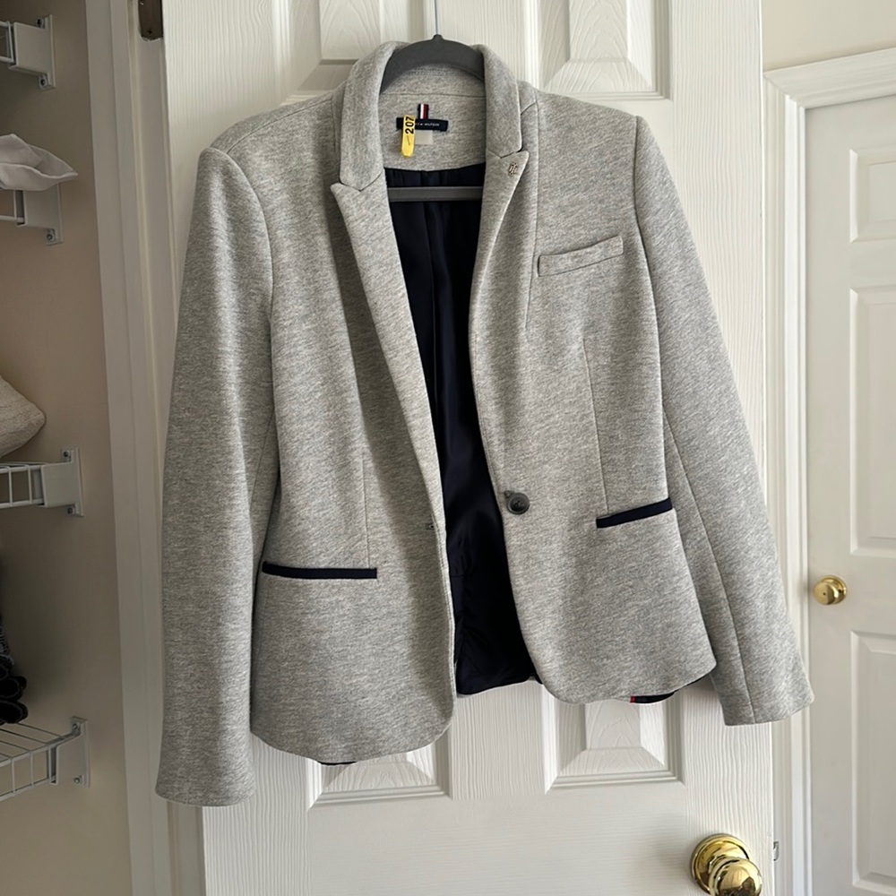 Tommy Hilfiger Gray Business Blazer